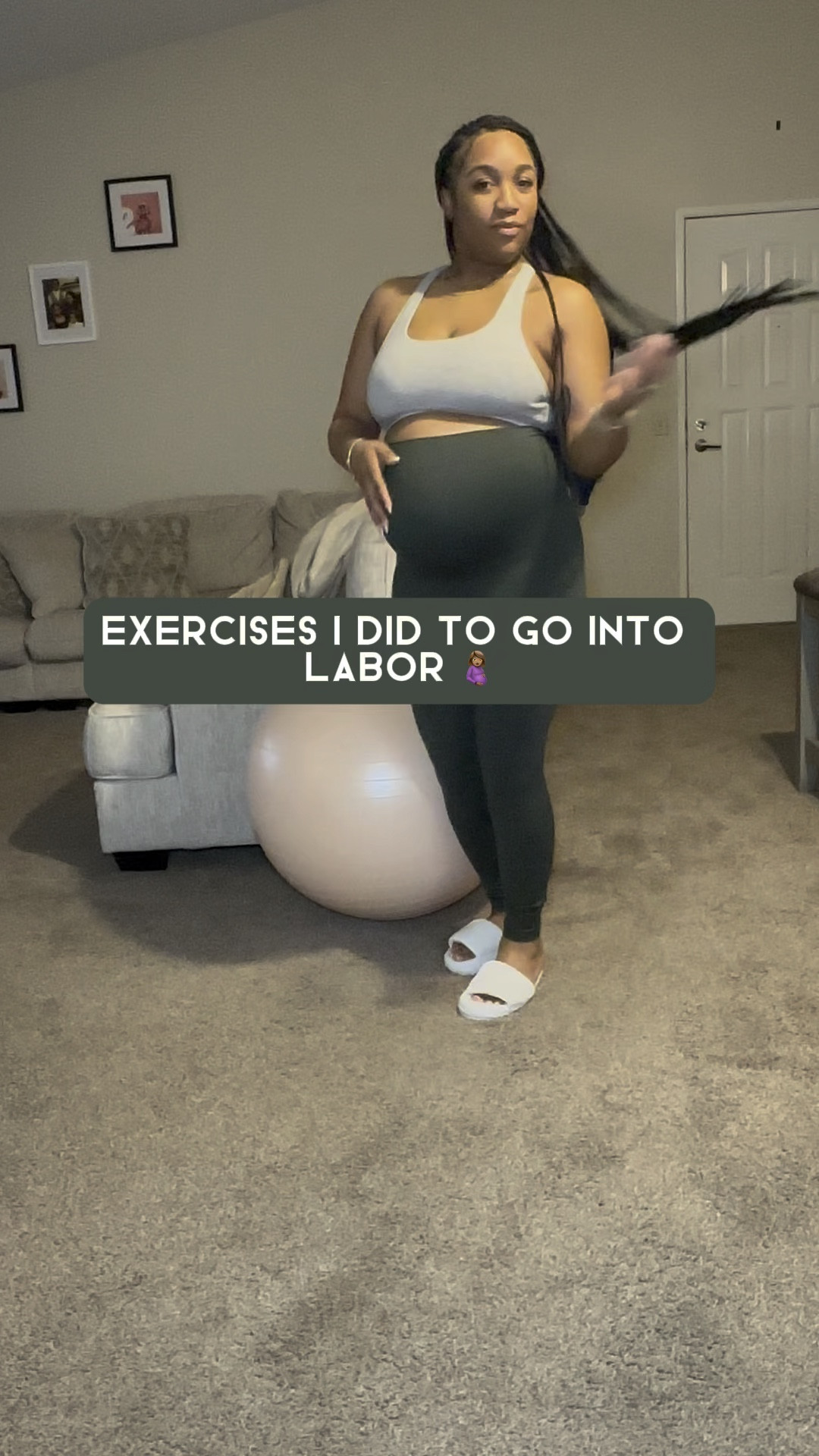 Loving my pregnancy ball..it’s what’s going to help me get ready for labor in a few weeks 🤰🏽

#LTKfindsunder50 #LTKbump