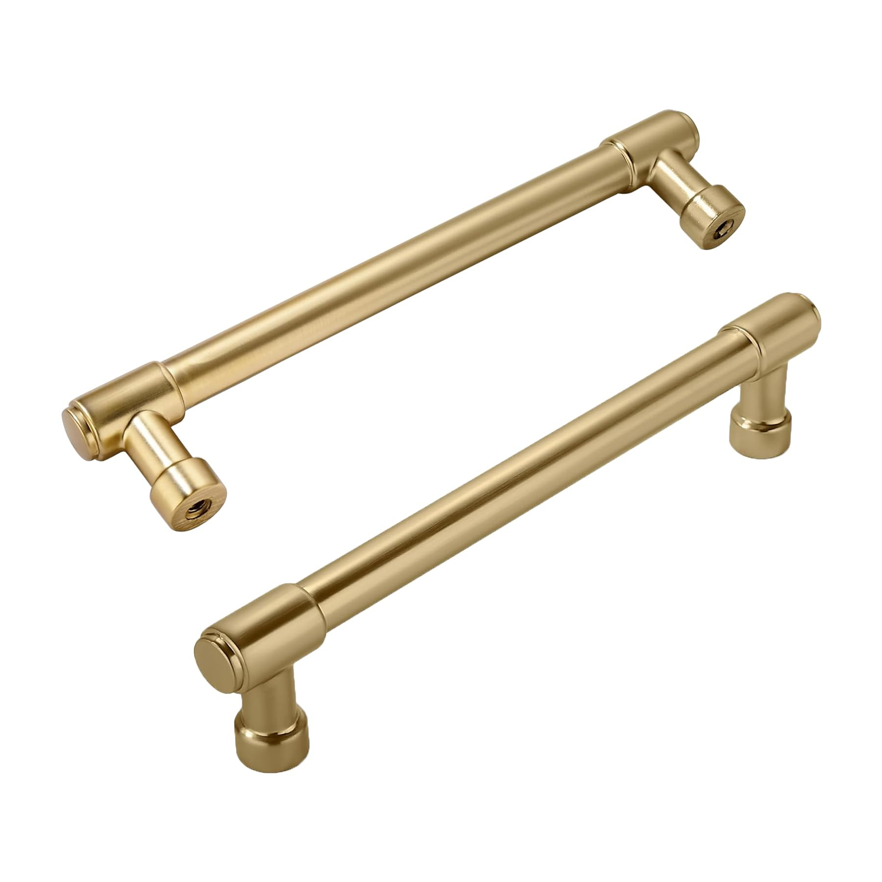 Solid Heavy Duty Jasper Pulls 10 Pack Champagne Bronze Cabinet Handles 3 Inch Hole Centers for Ki... | Amazon (US)