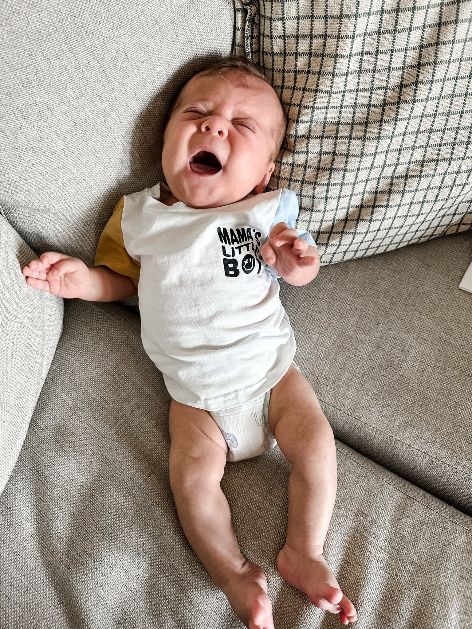 Nothing cuter than a baby in a tshirt and diaper! We’re loving this mamas boy shirt to lounge around in 

#LTKBaby