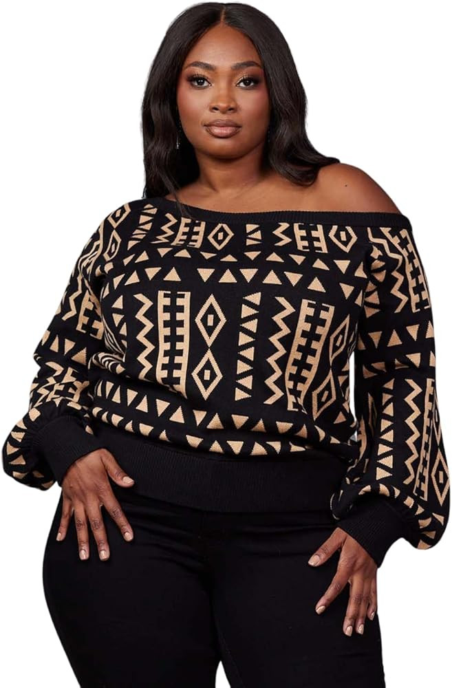 D'IYANU | Hiba African Pattern Ankara Women's Sweater | Traditional Culture with Long Sleeves | Amazon (US)