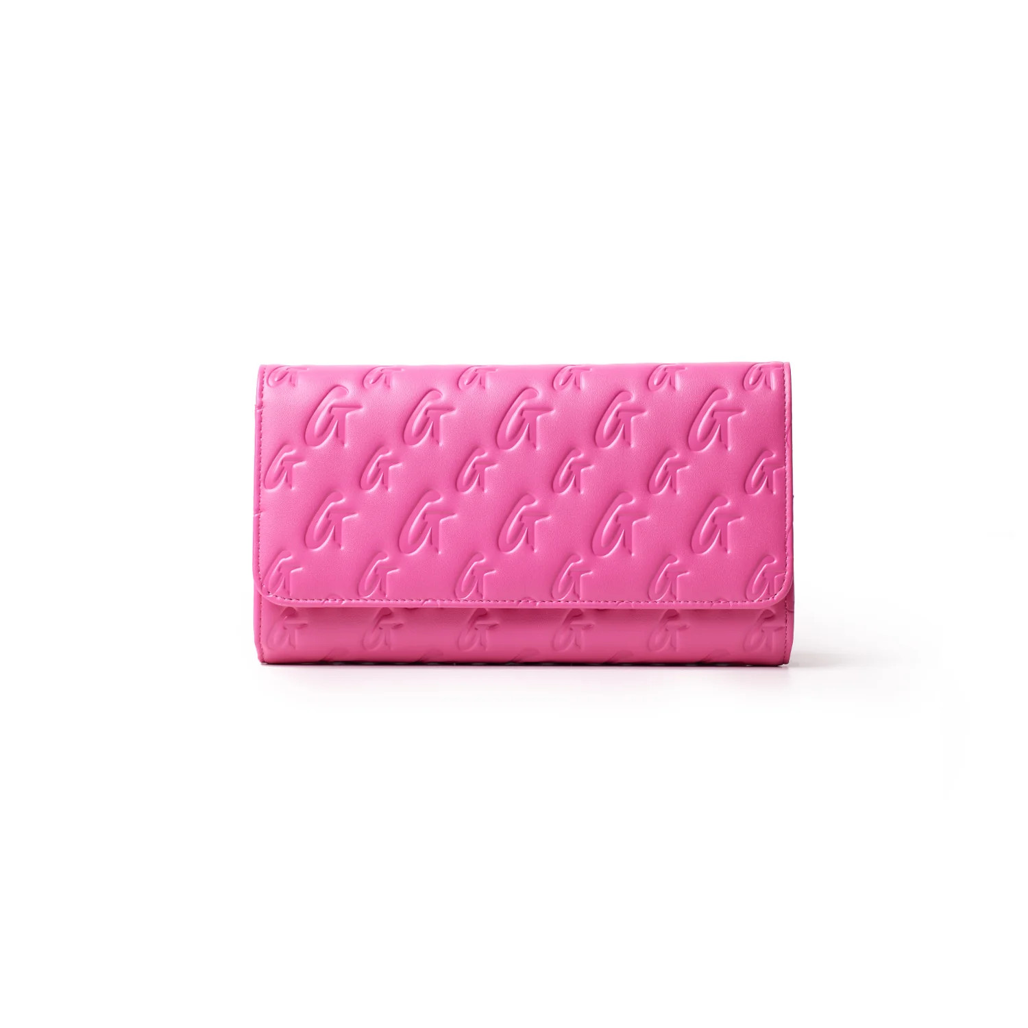 MONOGRAM TRAVEL WALLET - HOT PINK | Glam-Aholic Lifestyle