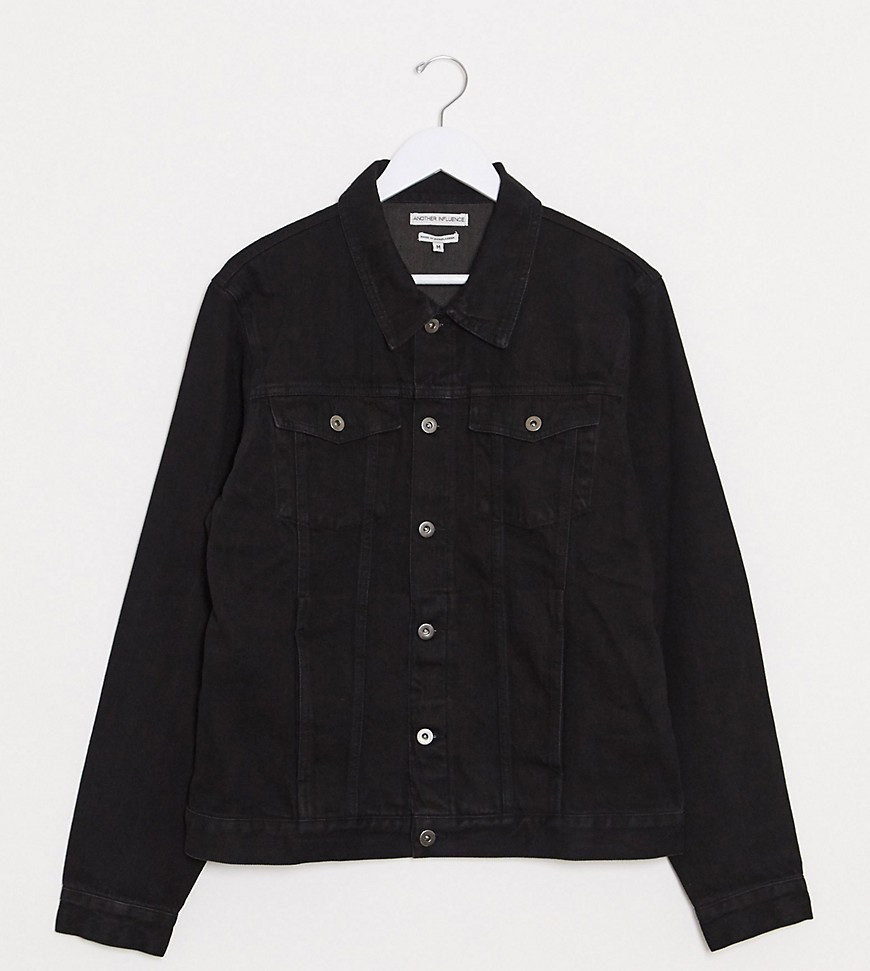 Another Influence Tall slim fit black denim jacket | ASOS (Global)