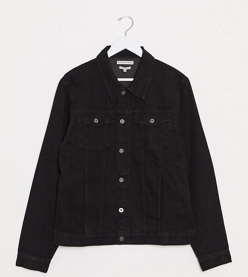 Another Influence Tall slim fit black denim jacket | ASOS (Global)
