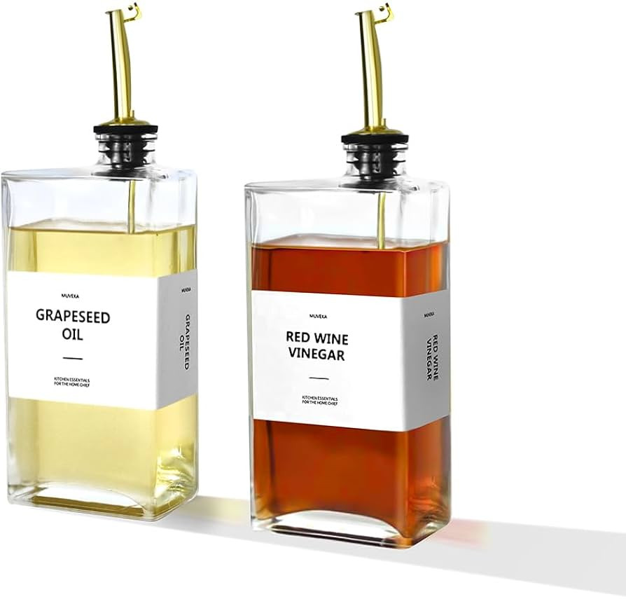 Olive Oil Dispenser Bottle for Kitchen, 16.9 oz/ 500 ml Cooking Oil Dispenser, Oil and Vinegar Di... | Amazon (US)