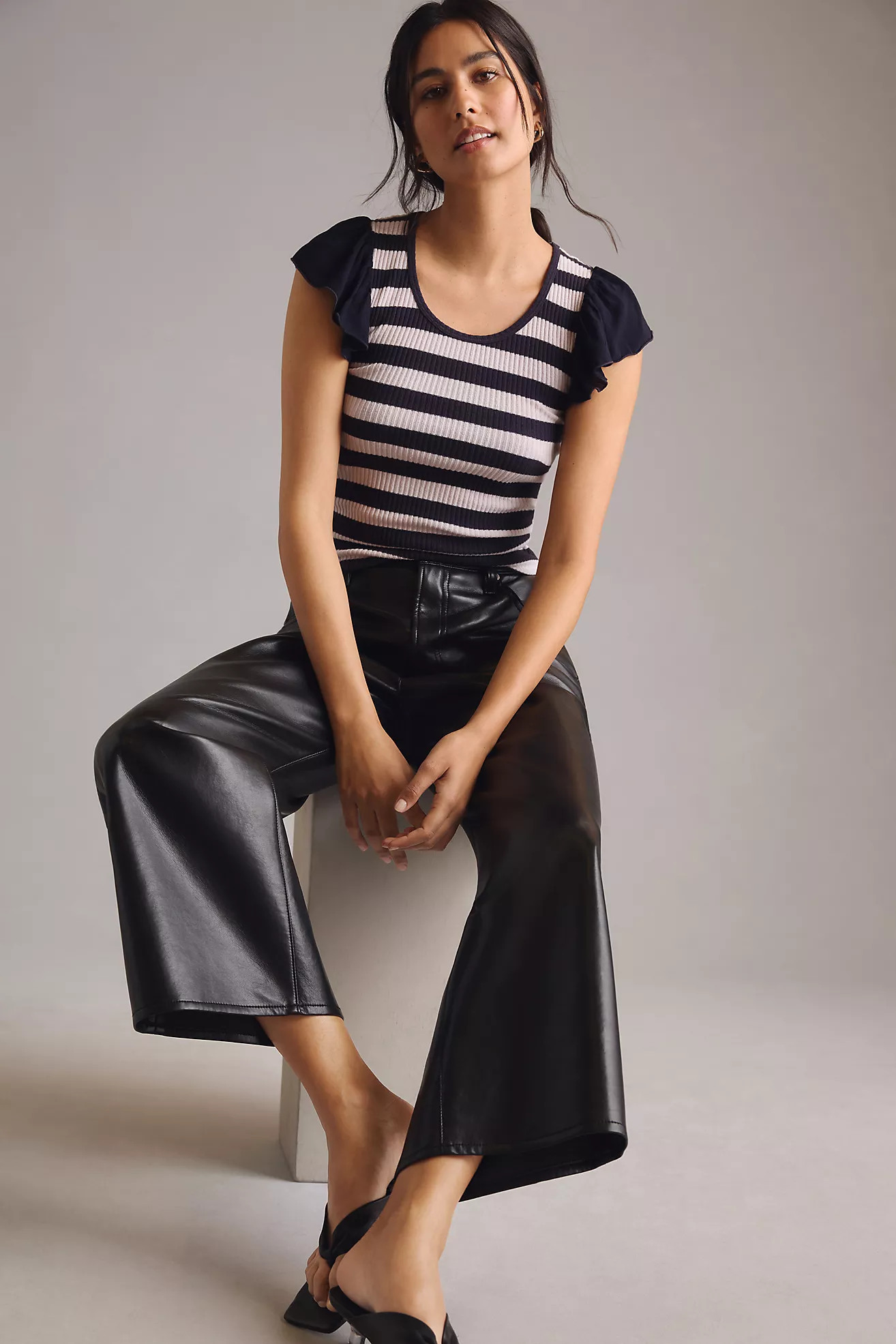 T.La Flutter-Sleeve Tee | Anthropologie (US)