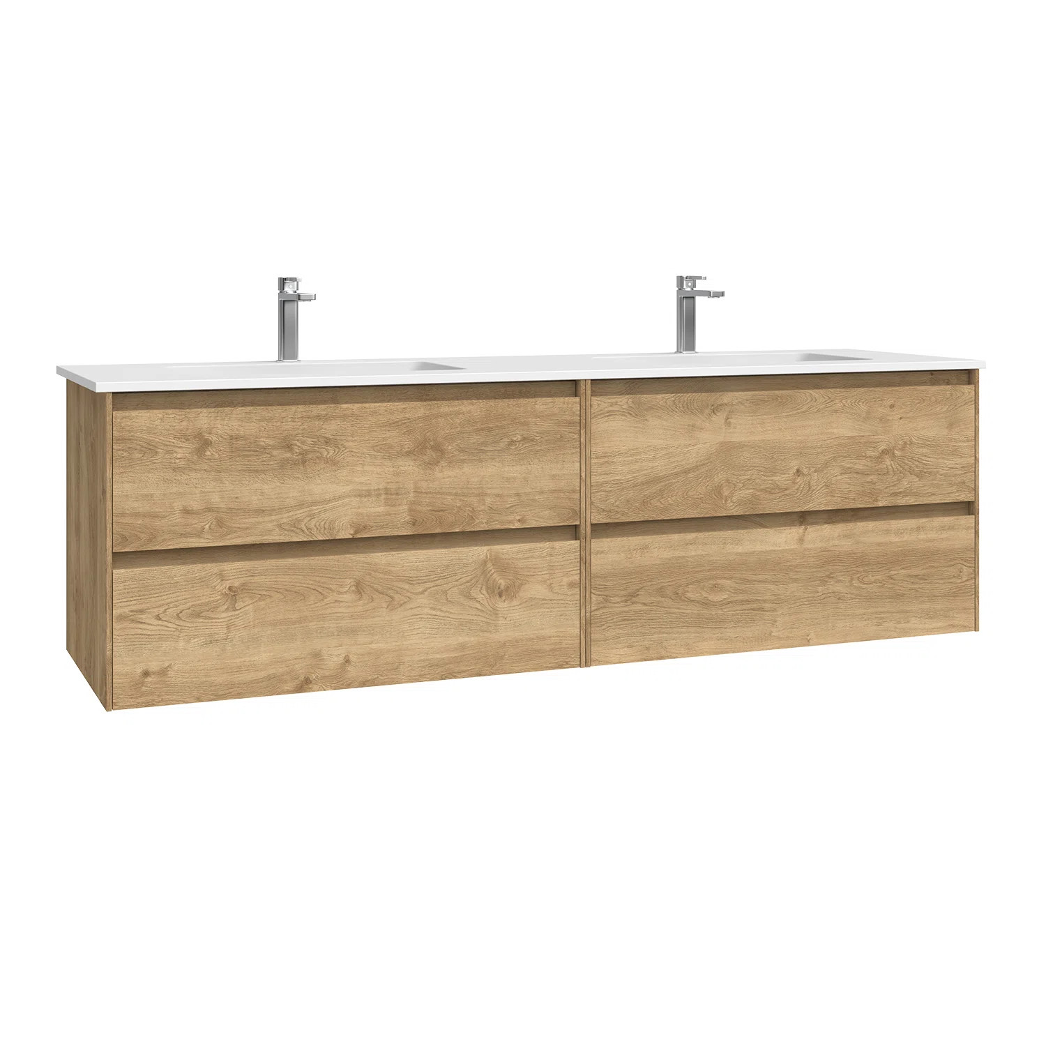Perla C160D 63.0" Wall Mounted Bathroom Vanity | Perigold