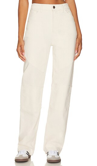 Diana Biker Straight Leg in Winter White | Revolve Clothing (Global)