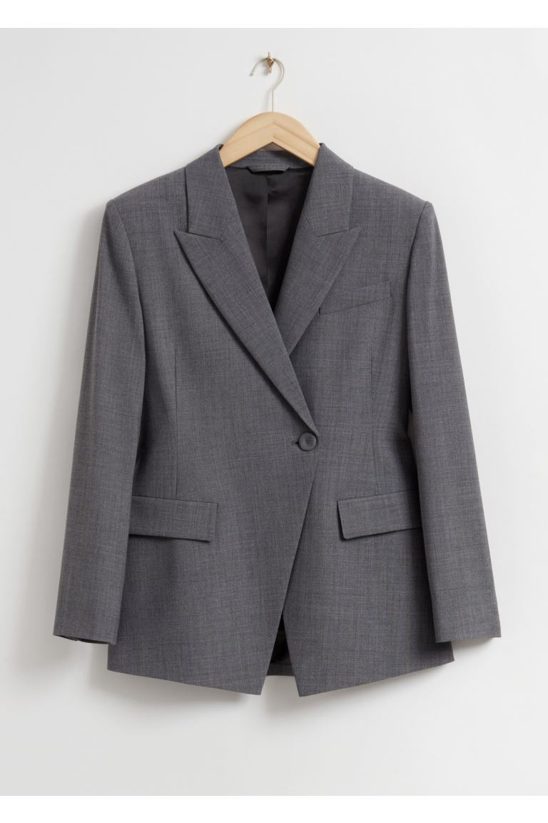 Double-Breasted Ayssemetric Blazer | H&M (UK, MY, IN, SG, PH, TW, HK)