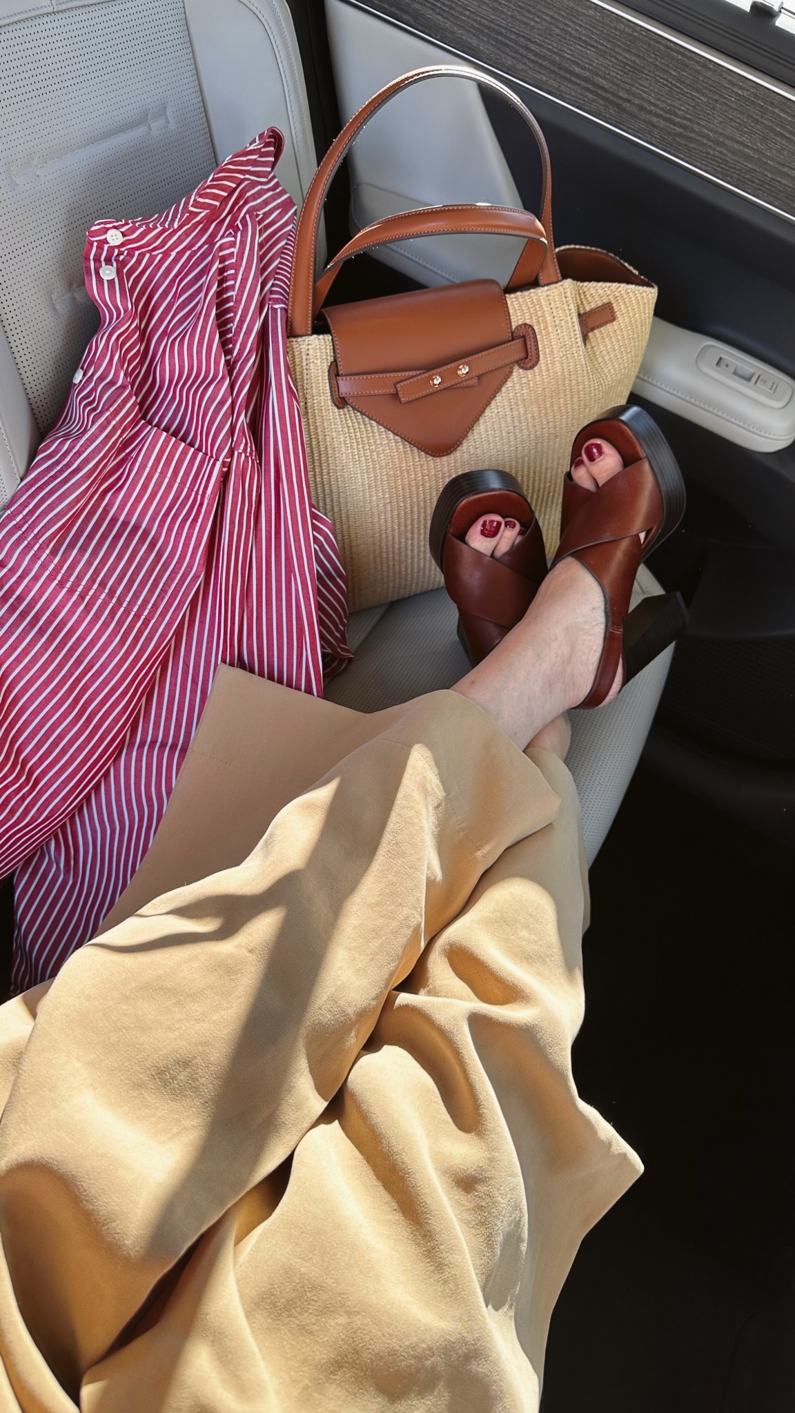 I thought I didn’t need another pair of platform sandals, but these are so lightweight and easy to walk around. For the price of $109, I will keep them. 

Also, this is my 3rd shirt of this style, it’s such a classic piece that I will need to keep getting more every time they come out with new colors.

#LTKOver40 #LTKFindsUnder100 #LTKSaleAlert