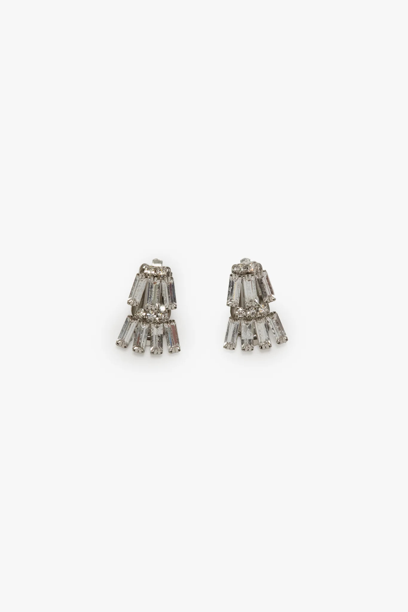Crystal Clip Earrings | Victoria Beckham UK