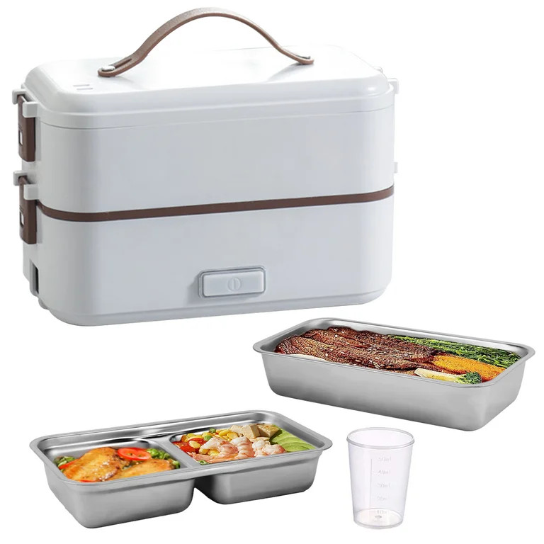 Electric Lunch Box - Food Heater - Portable Heated Lunch Box - 304 Stainless Steel Container food... | Walmart (US)
