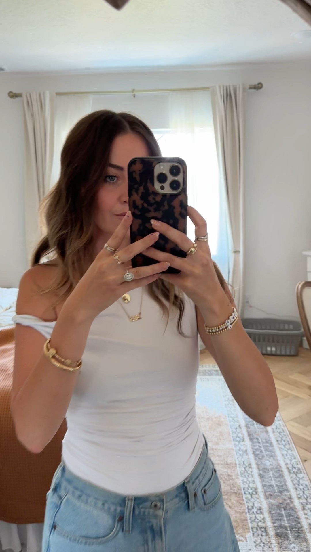 Abercrombie ootd 🫶🏻 on sale!! Wearing size small top and 26 long barrel jeans! 

#LTKFindsUnder50 #LTKFindsUnder100