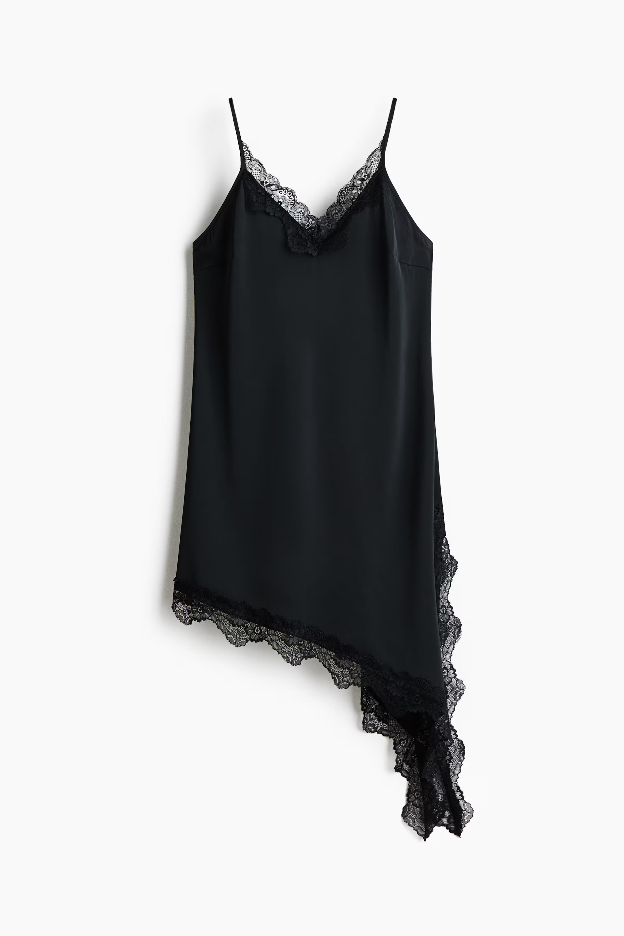 Lace-trimmed satin dress | H&M (UK, MY, IN, SG, PH, TW, HK)