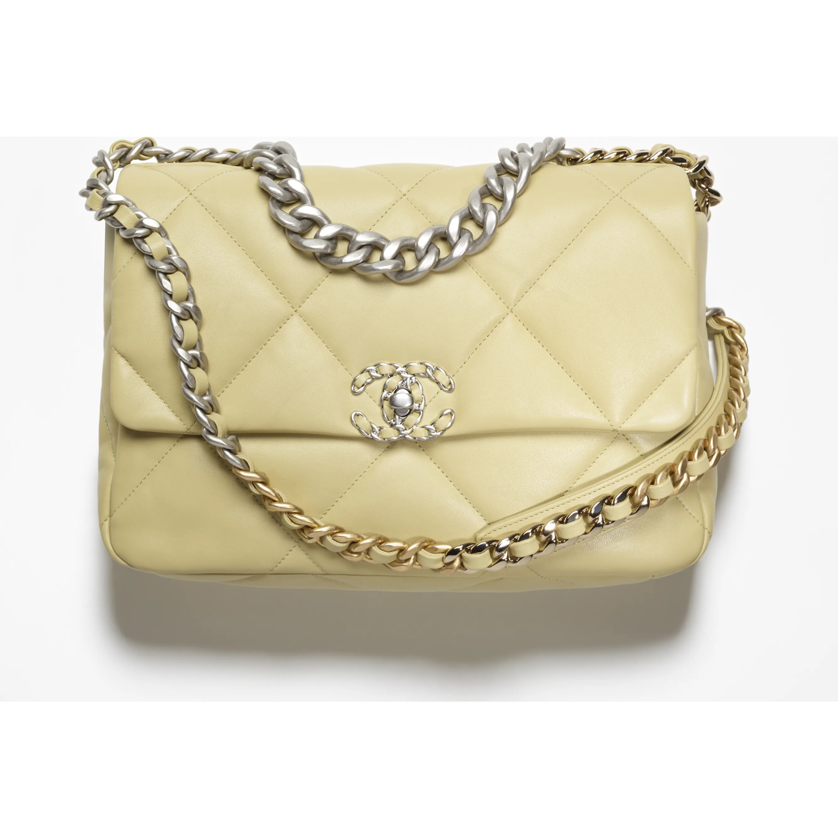 Shiny Lambskin, Gold-Tone, Silver-Tone & Ruthenium-Finish Metal | Chanel, Inc. (US)