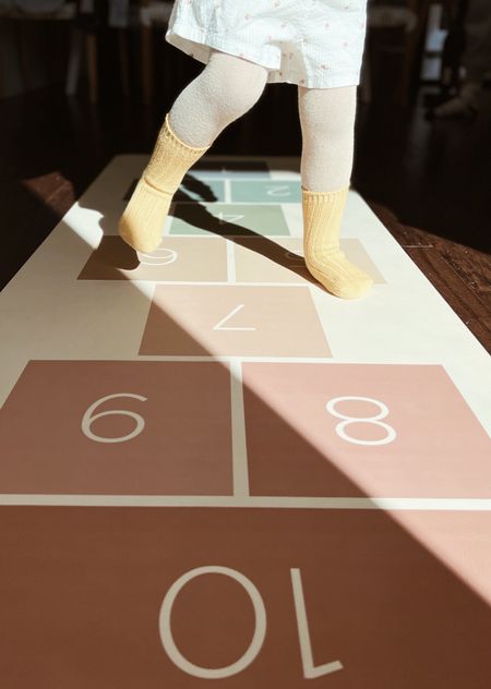 Our hopscotch mat is back in stock! Grab it while it lasts! #hopscotch #playroom #toddlertoys 

#LTKfitness #LTKkids #LTKfamily
