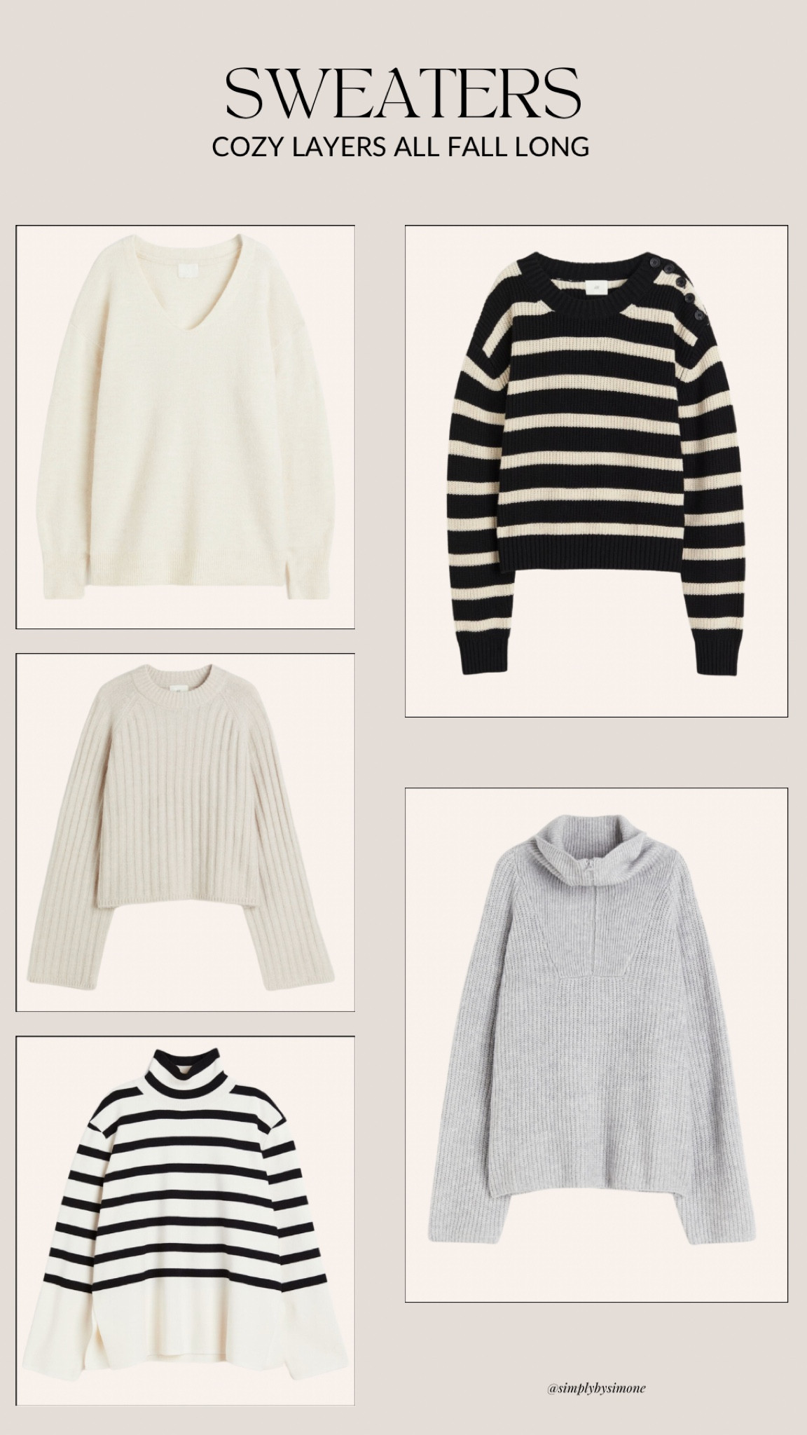 H&am fall sweaters, fall layering, H&M striped sweater, half-zip sweater, cream sweater 

#LTKSale