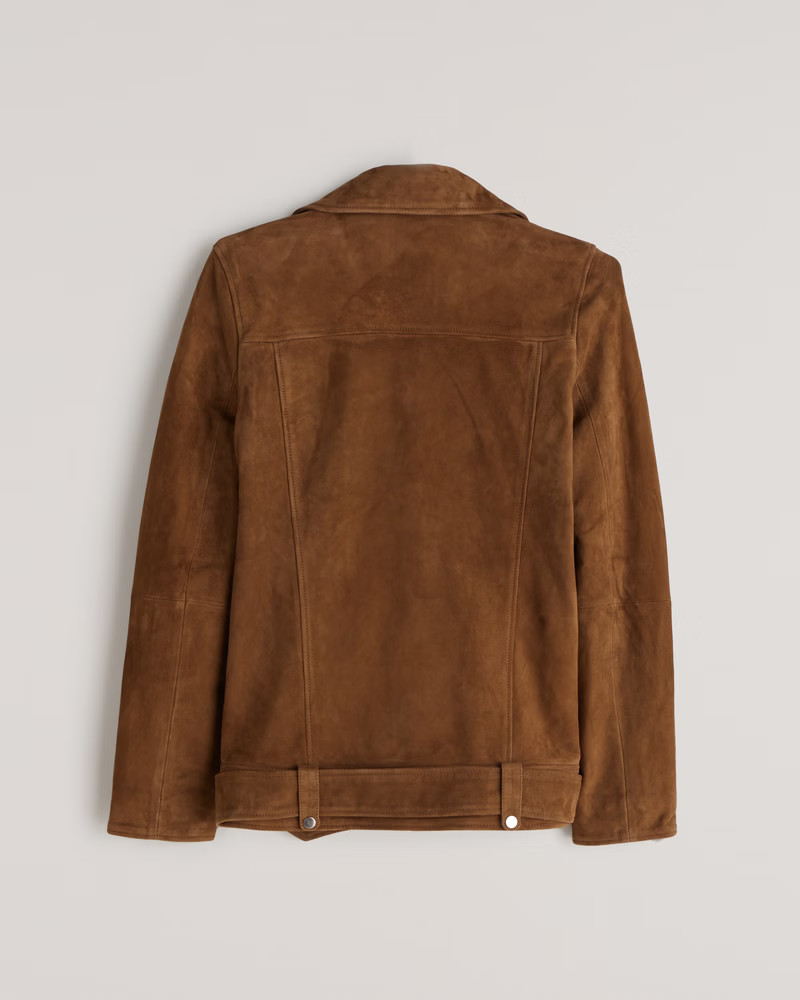 Genuine Suede Biker Jacket | Abercrombie & Fitch (US)