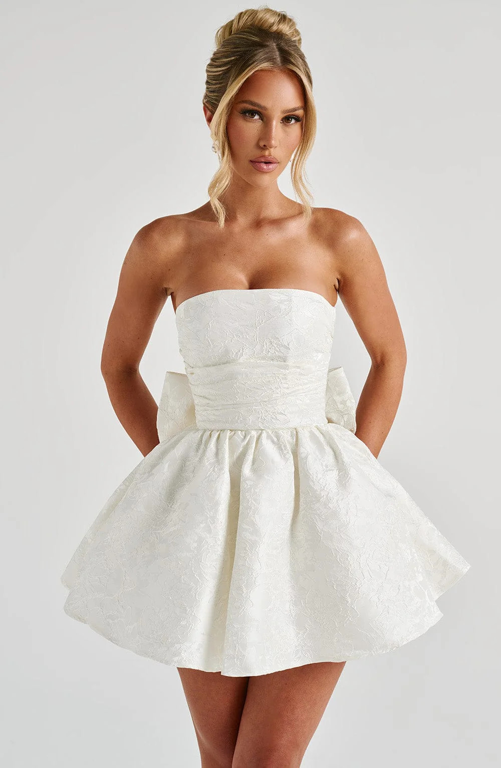 Salome Mini Dress - Ivory | Babyboo (global)