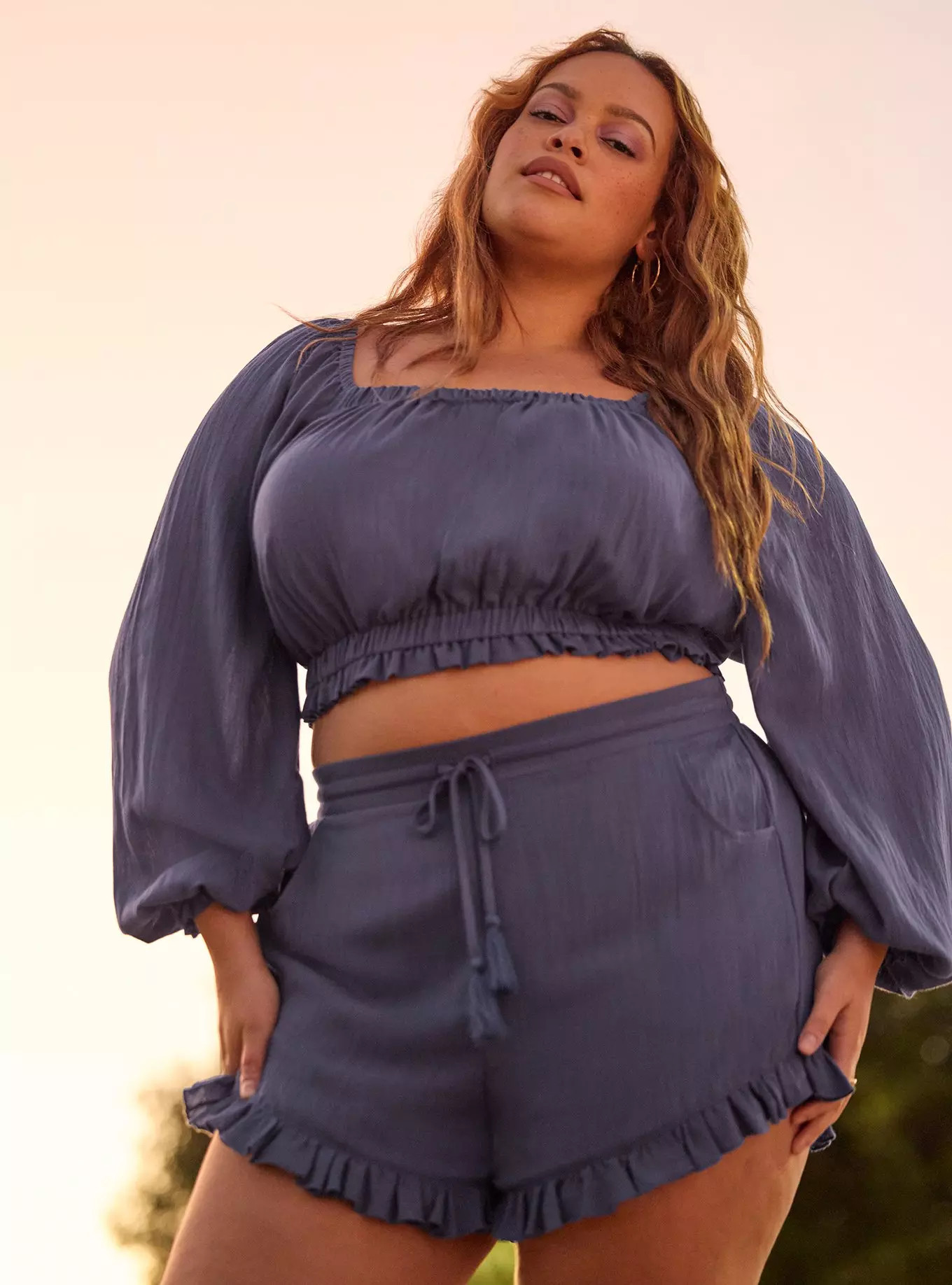 Festi Ruffle Hem Short | Torrid (US & Canada)