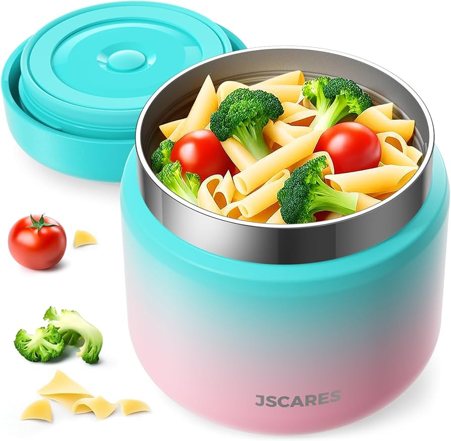 12oz Kids Insulated-Food-Jars for Hot-Food, Wide Mouth Soup Thermo Food Jar Insulated Thermal Lun... | Amazon (US)