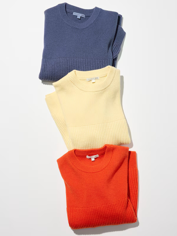 Ribbed Crew Neck Jumper | UNIQLO (UK)