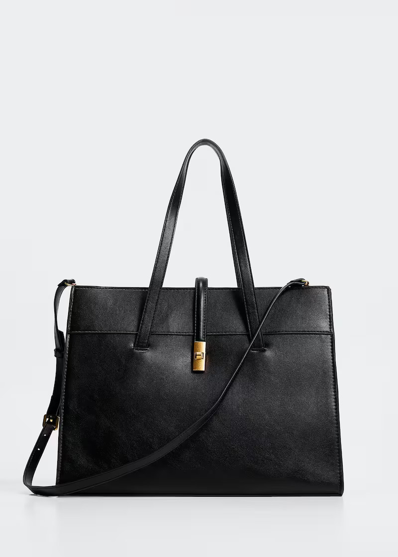 Double strap bag -  Women | Mango United Kingdom | MANGO (UK)