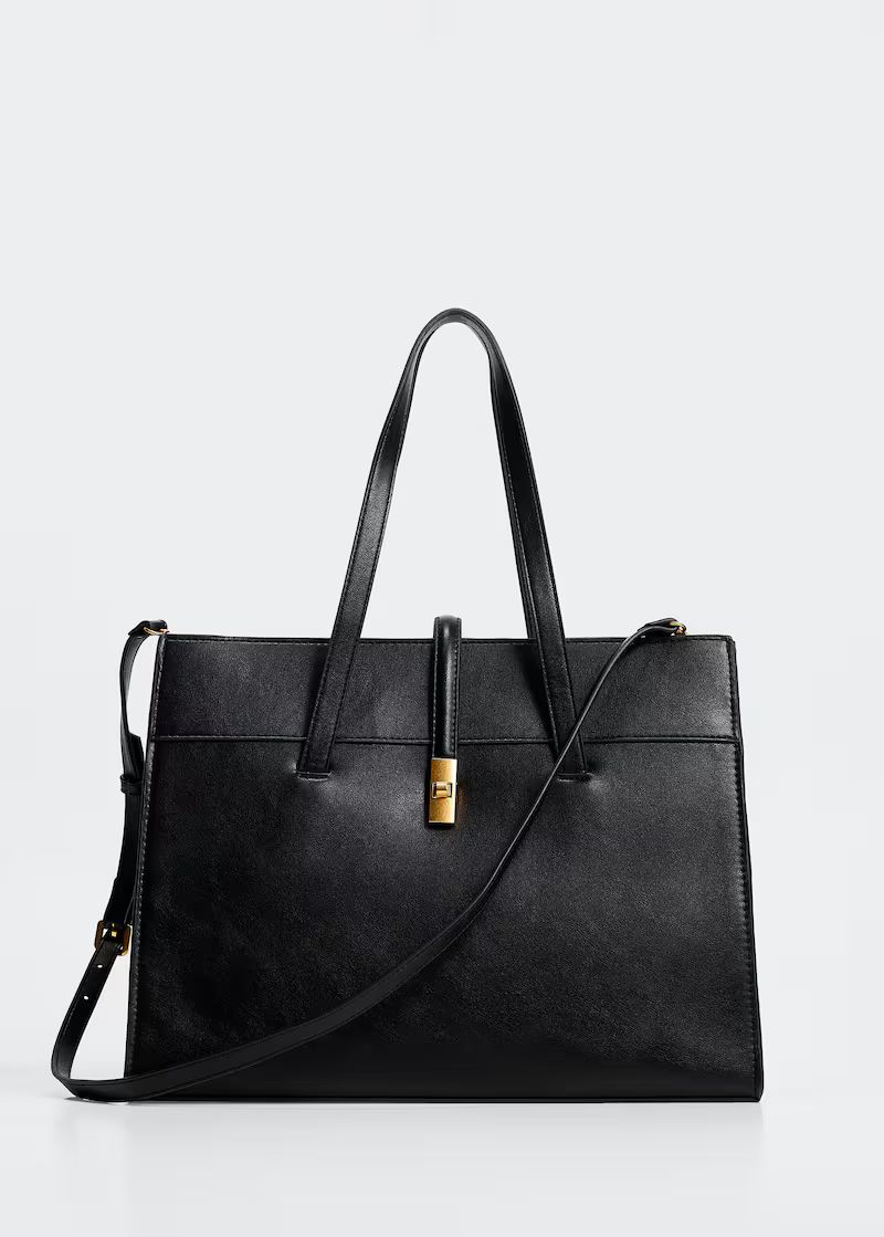 Double strap bag -  Women | Mango United Kingdom | MANGO (UK)