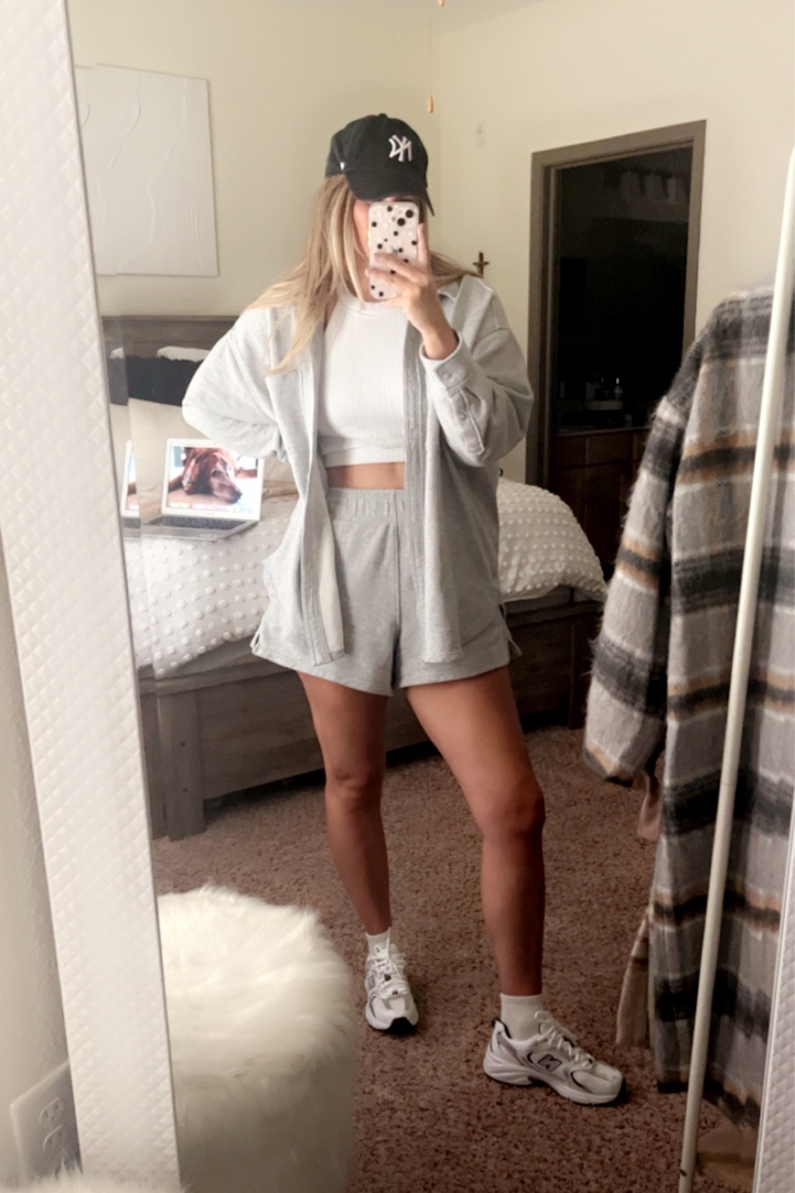 bury me in this fit ✨ 
Medium in jacket/shorts 
Small in tank
Shoes are 5.5 (normally a 6) 

#LTKunder100 #LTKshoecrush #LTKstyletip