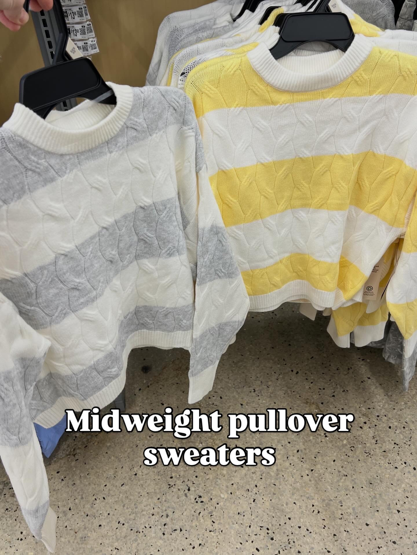 Midweight stripe sweaters new at Walmart #walmartfashion 

#LTKFindsUnder50 #LTKFindsUnder100