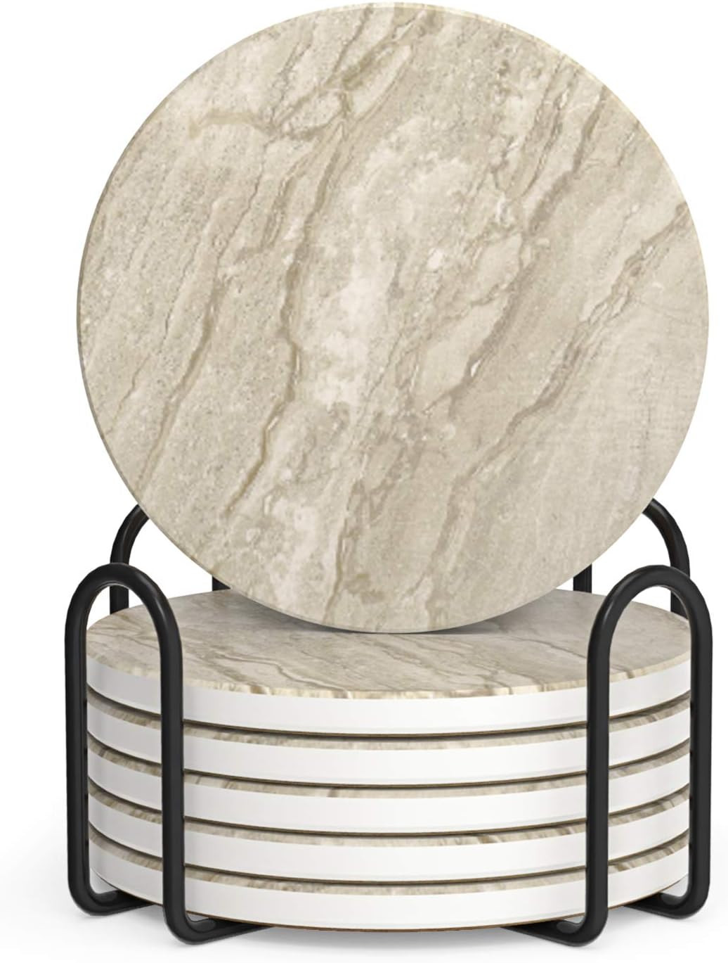 LIFVER Coasters for Coffee Table, Coasters for Drinks Absorbent, Drink Coasters, Housewarming Gif... | Amazon (CA)