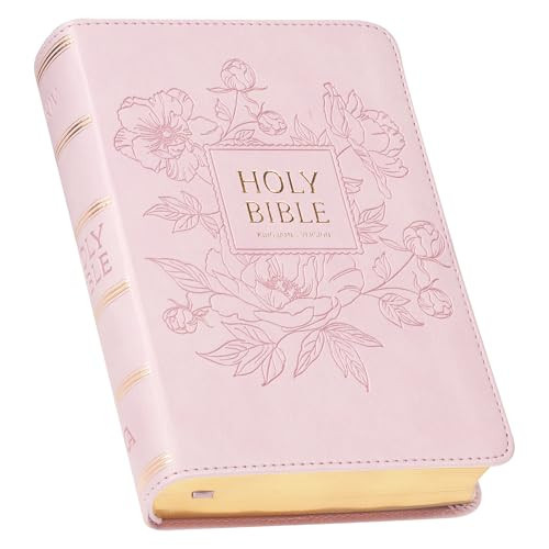 KJV Holy Bible, Compact Large Print Faux Leather Red Letter Edition Ribbon Marker, King James Version, Ballet Pink (KJV Compact LP Editions) | Amazon (US)