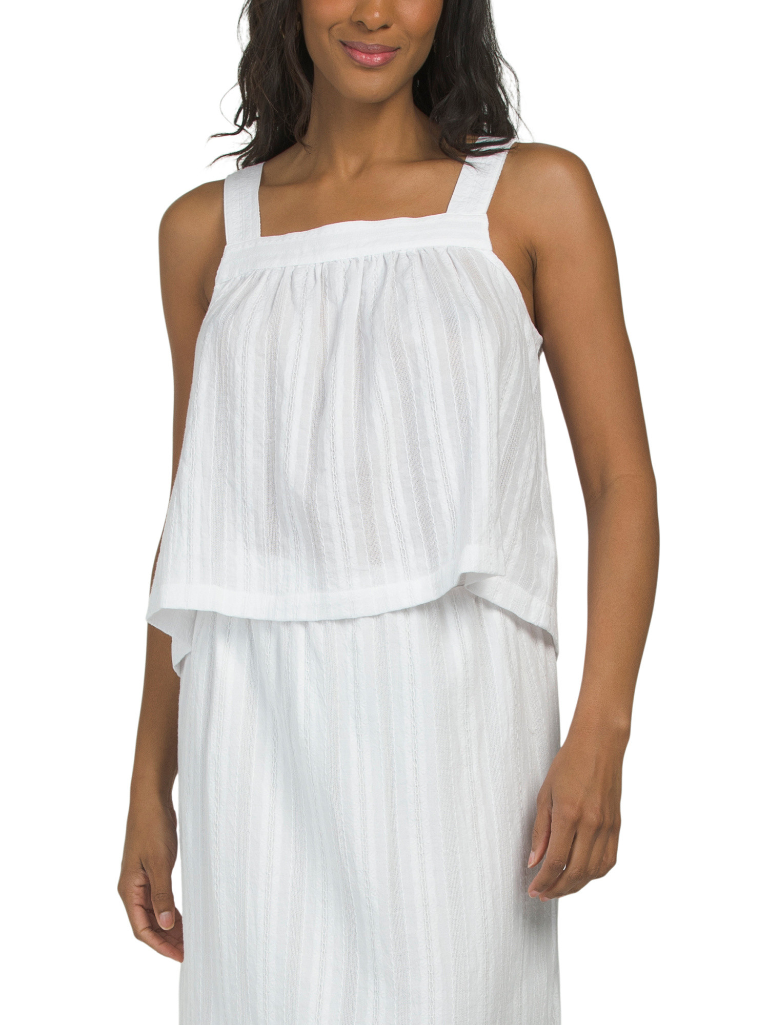 Woven Jacquard Tank Top | TJ Maxx