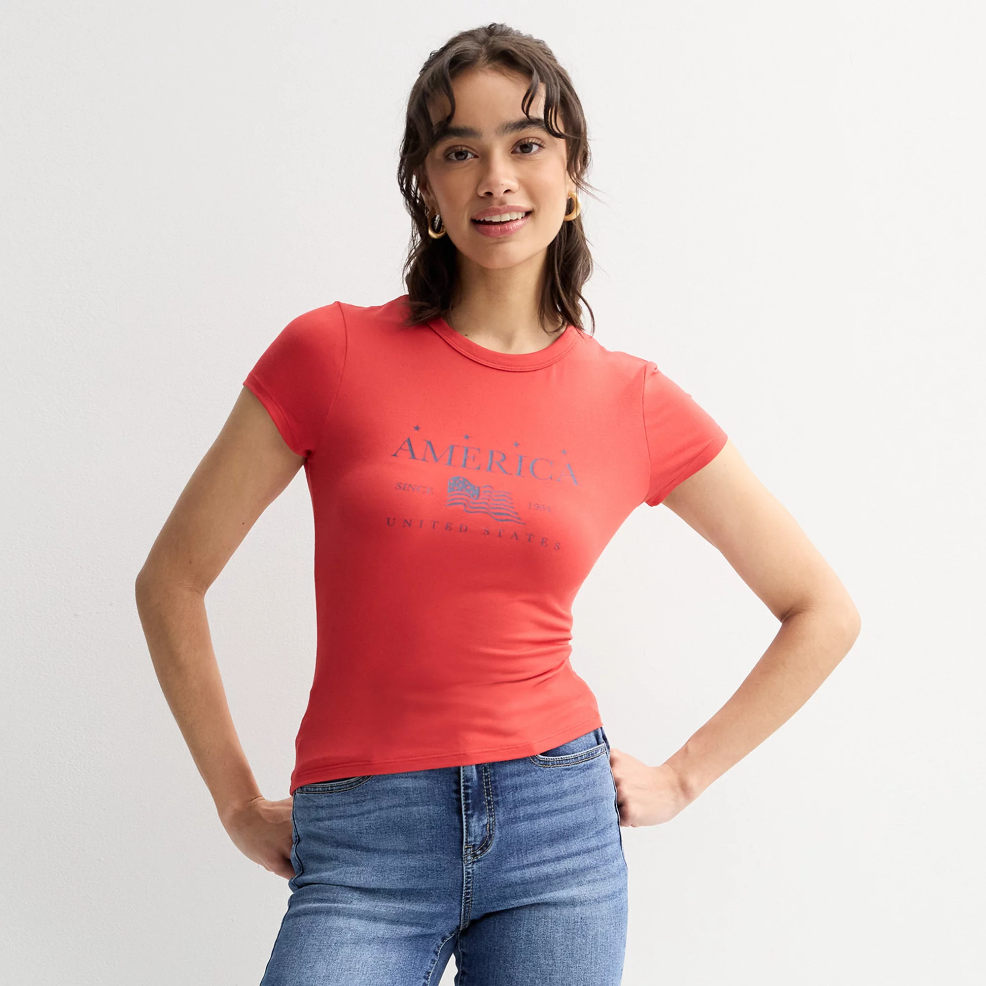 Juniors' Harper & Ivy Contour Graphic Tee | Kohl's