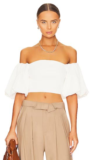Carminia Sweater Top in White | Revolve Clothing (Global)