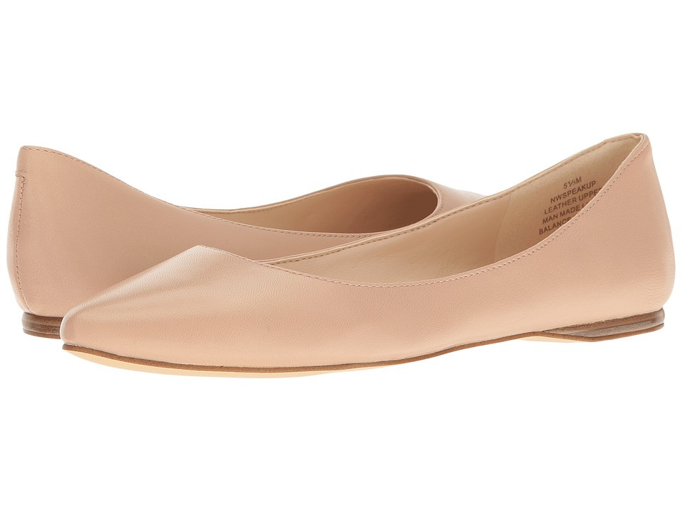 Nine West - SpeakUp (Light Natural Kid Leather) Women's Dress Flat Shoes | Zappos