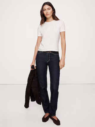 Slim Vintage Cotton Crew-Neck T-Shirt | Banana Republic (US)