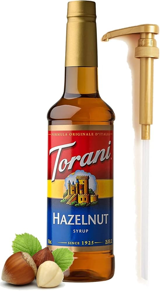 Hazlenut Coffee Flavored Syrup 25 4 Ounces Hazelnut Syrup Coffee Toppings with Fresh Finest Coffe... | Amazon (US)