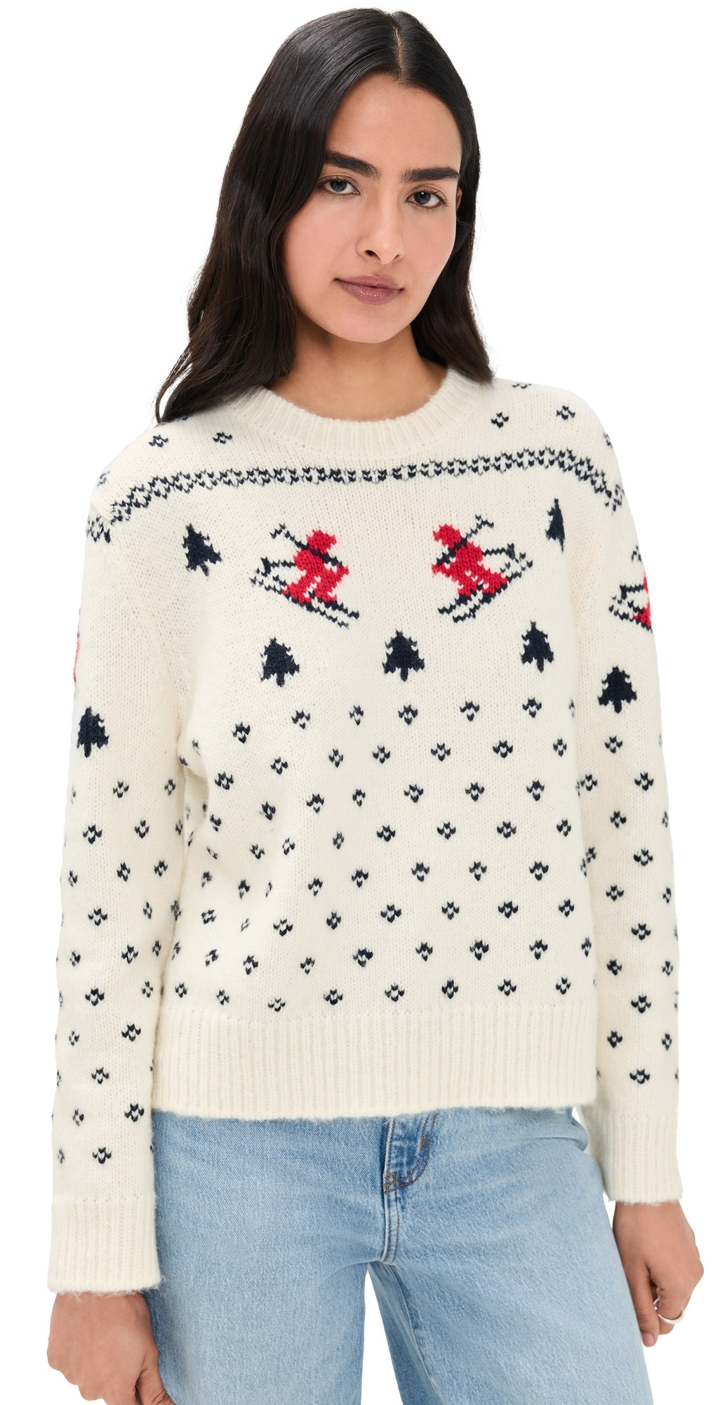 LE JEAN Ski Crew Sweater Ski Lodge XS | Shopbop