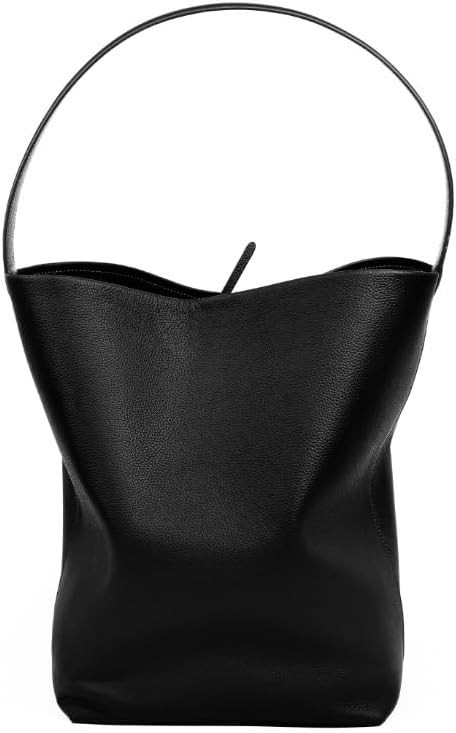 Women's Leather Togo Cowhide Shoulder Underarm Bucket Bag Large Capacity Totes Leisure Versatile ... | Amazon (US)