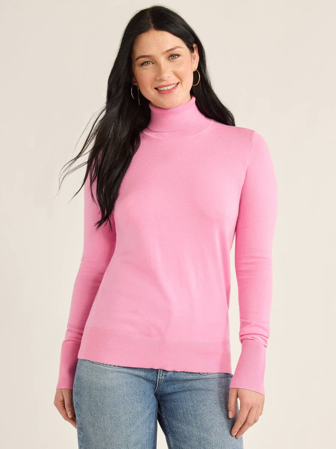 Free Assembly Women’s Cozy Yarn Classic Turtleneck Sweater with Long Sleeves, Lightweight, Size... | Walmart (US)