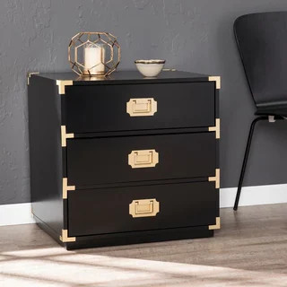 Campaign Brass 3-Drawer Accent Chest - Whitebrand Harper Blvd30 / 31Reg Price: $235.49Save $11.... | Bed Bath & Beyond