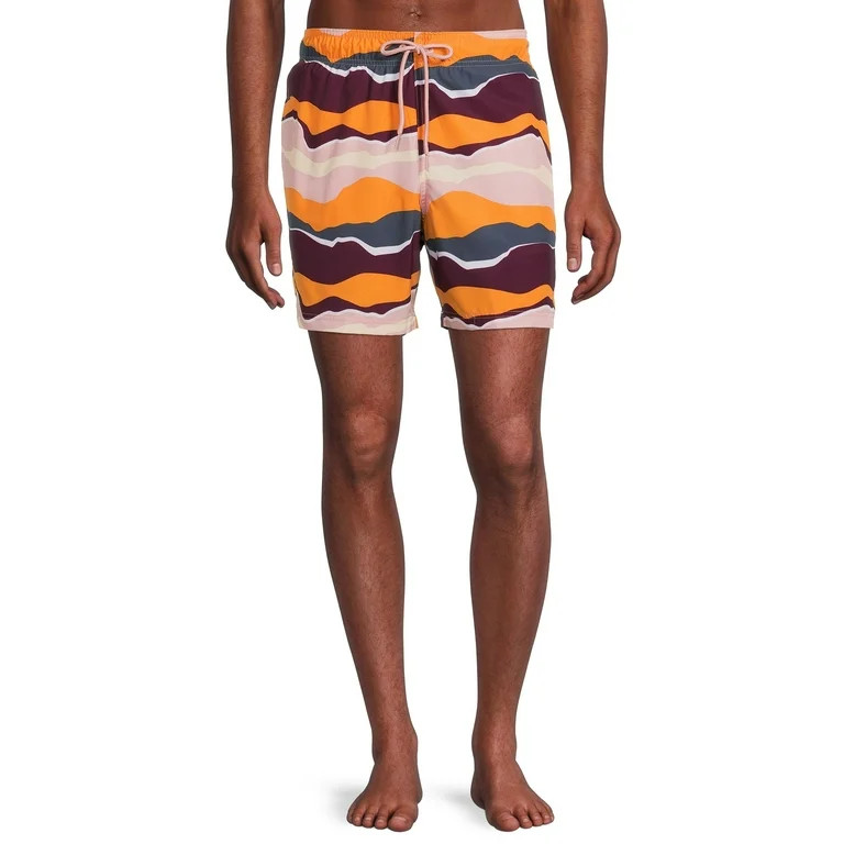 George Men's Novelty Print 6" Swim Trunks with Stretch | Walmart (US)