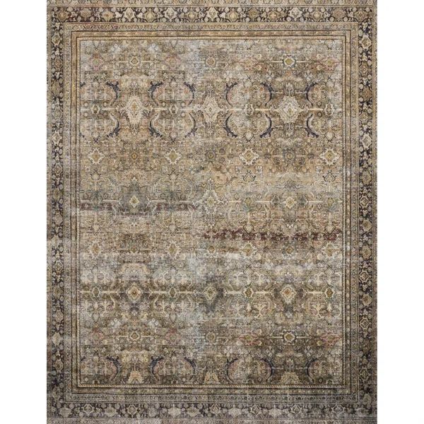 Giacinto Oriental Area Rug in Olive/Charcoal | Wayfair North America