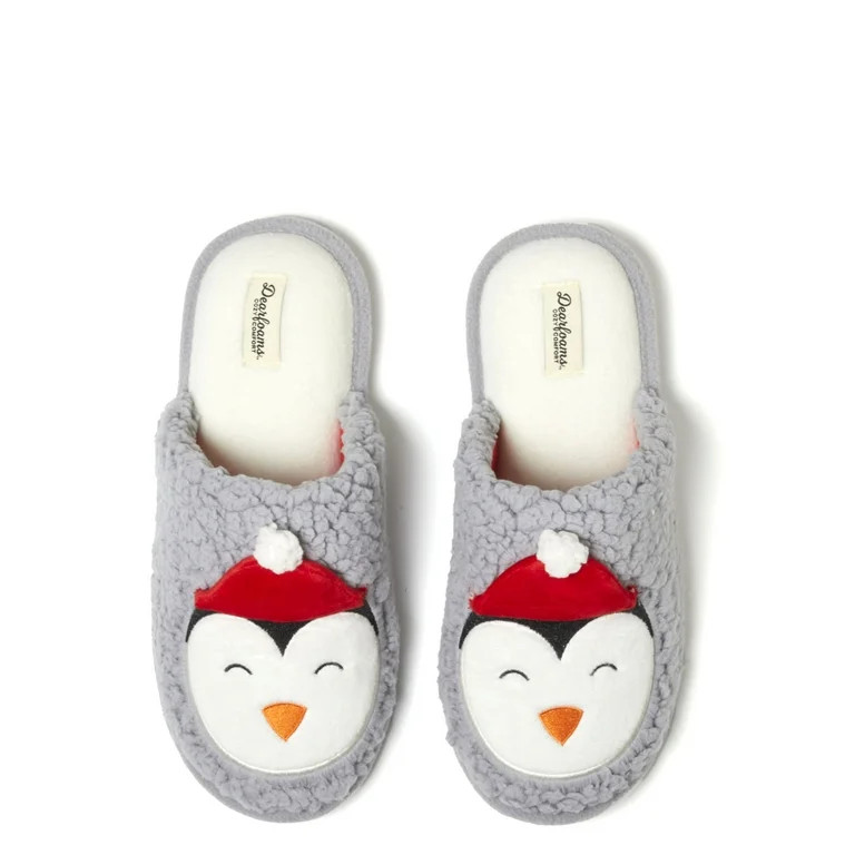 Dearfoams Cozy Comfort Unisex Penguin Scuff Slippers | Walmart (US)
