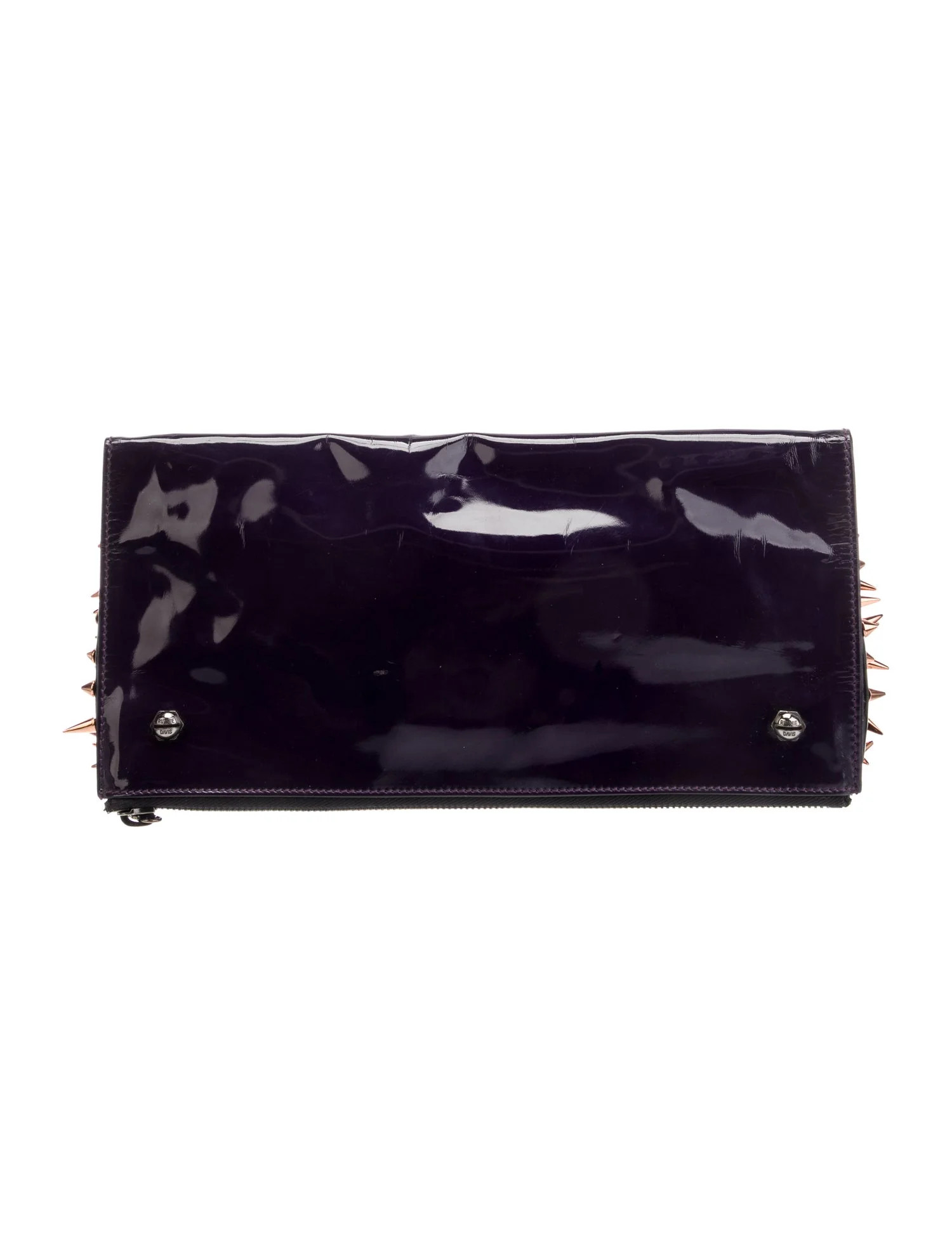 Ruthie Davis Patent Leather Clutch - Purple Clutches, Handbags - WR325329 | The RealReal | The RealReal