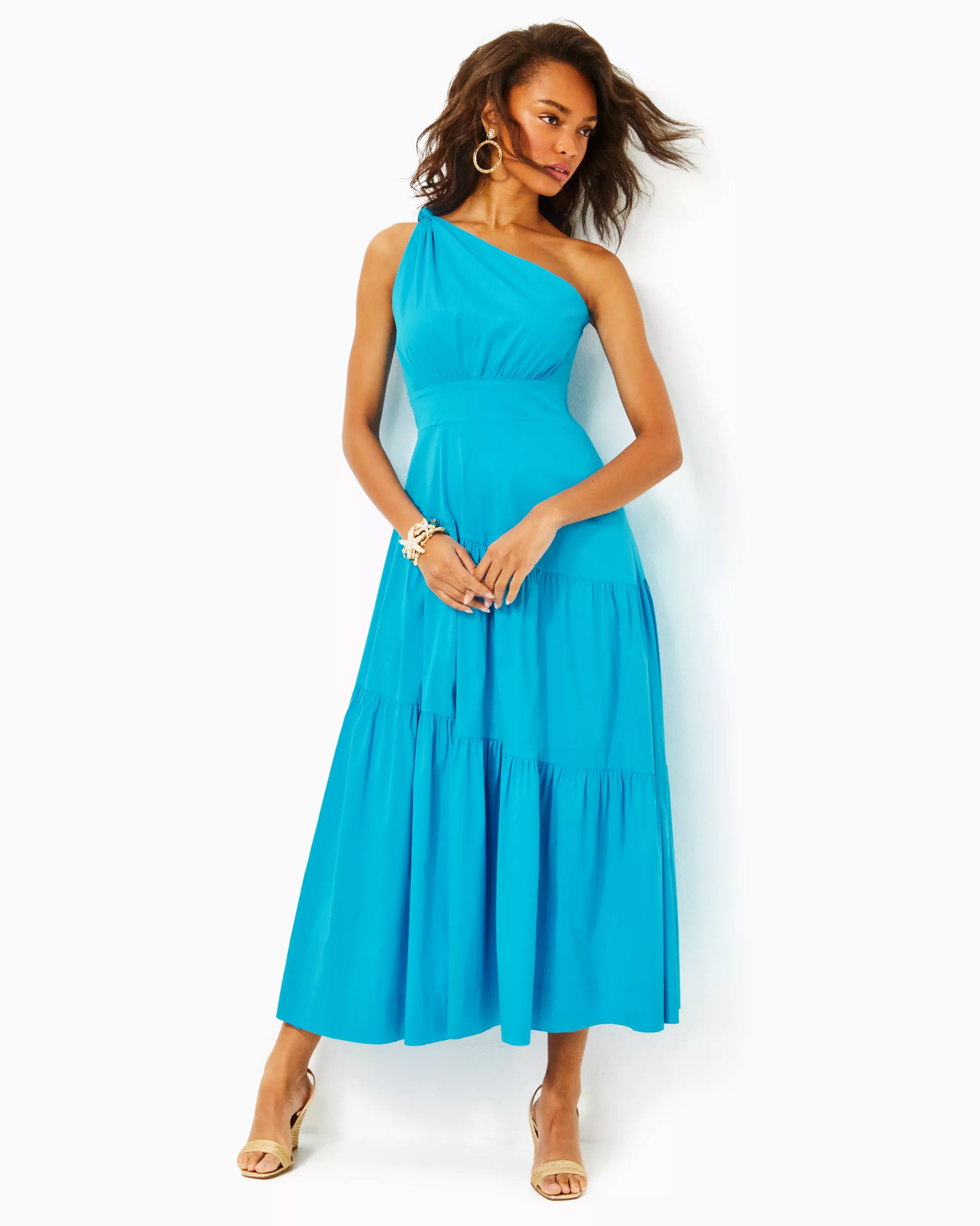 Lucilyn One-Shoulder Maxi Dress | Lilly Pulitzer | Lilly Pulitzer