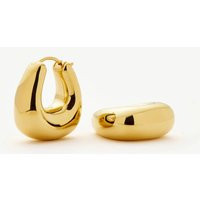 Sculptural Chubby Small Hoop Earrings | 18ct Gold Plated | Missoma UK