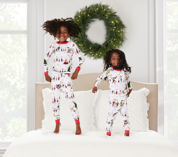 Dr. Seuss's The Grinch™ Organic Pajama Set | Pottery Barn Kids