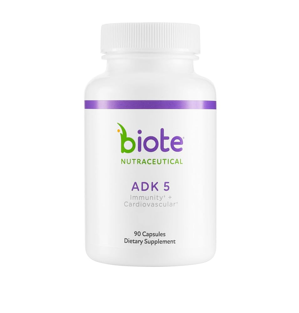Biote Nutraceuticals - ADK 5 - Immunity + Cardiovascular (90 Capsules) | Amazon (US)