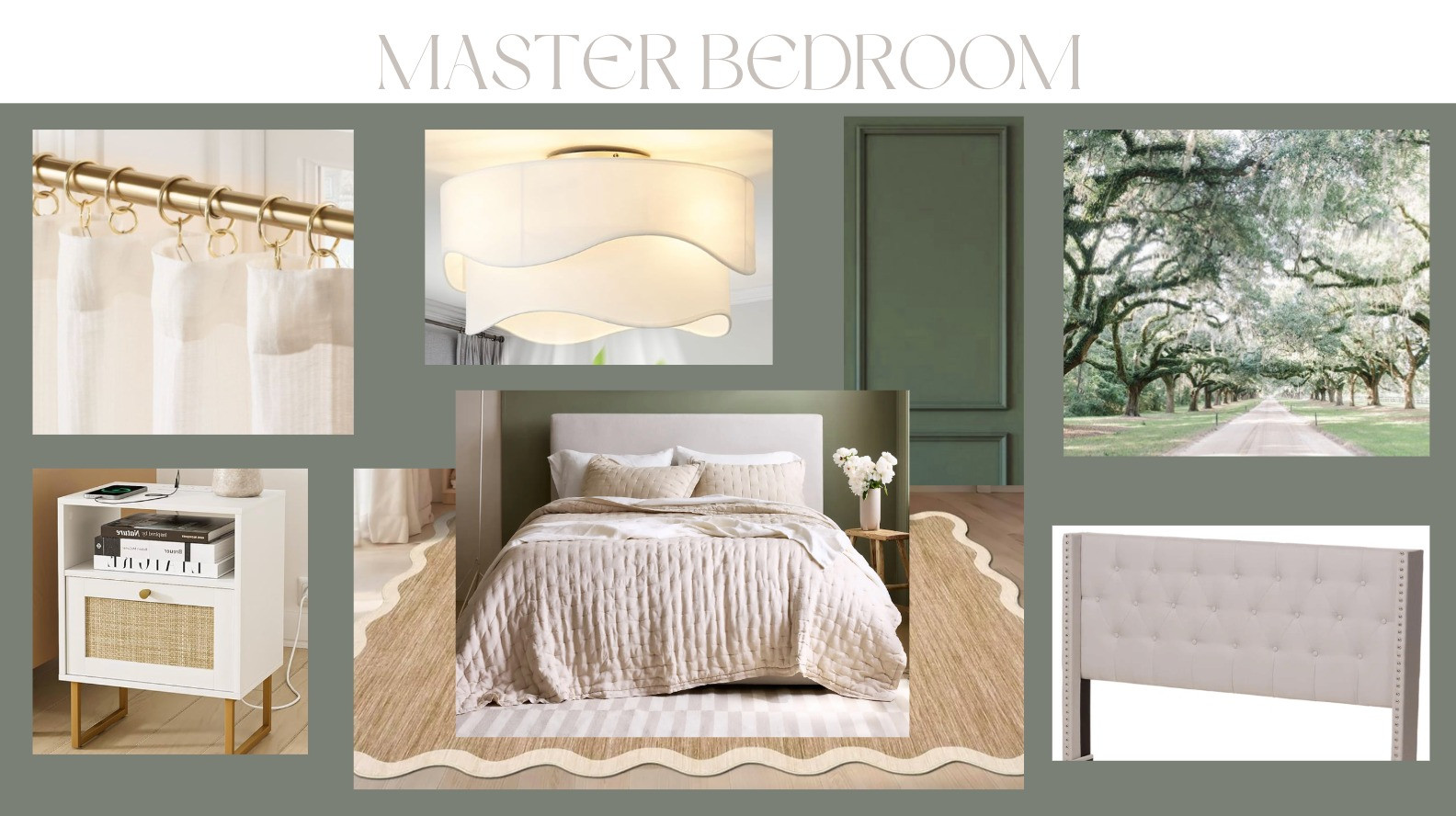 I am in the designing phase of our home build while we wait to break ground. Here is our master bedroom design. I had to get this gorgeous rug it is on a MAJOR sale! We also got this beautiful light which is also a fan but you would never know! Now to pick the perfect shade of green paint color.🤔 

 #LTKmomlife #LTKHome #LTKSaleAlert